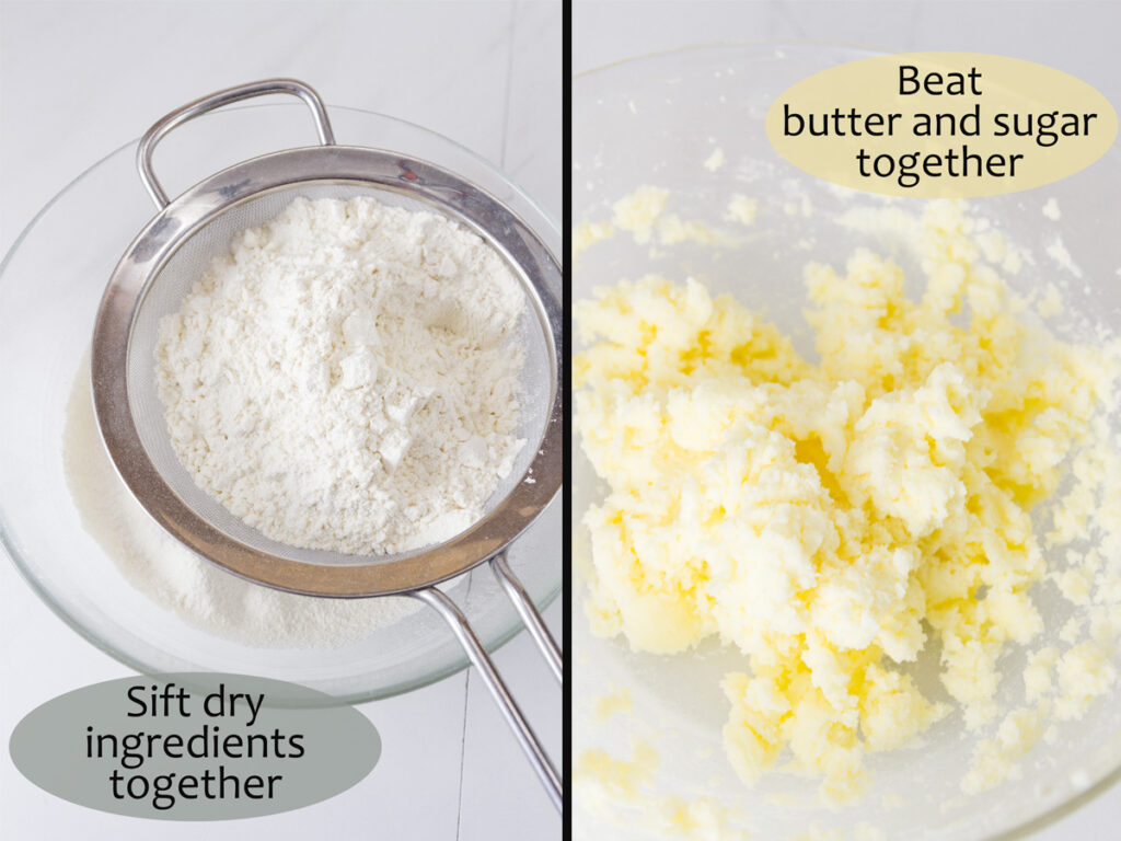 process shots for how to make cookies