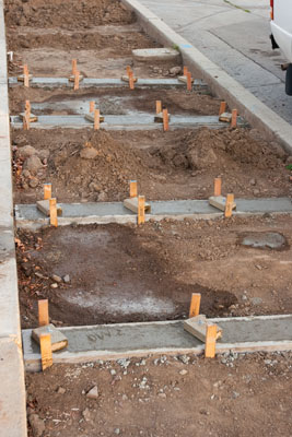 frontyard parkway xeriscaping (drought tolerant) during Xeriscaping... Parkway complete