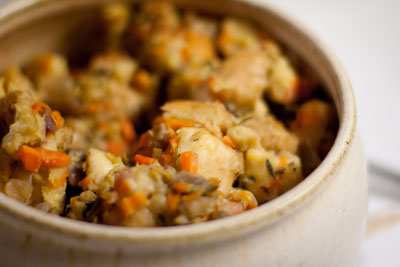 Pacific Northwest Thanksgiving 2010 Menu stuffing