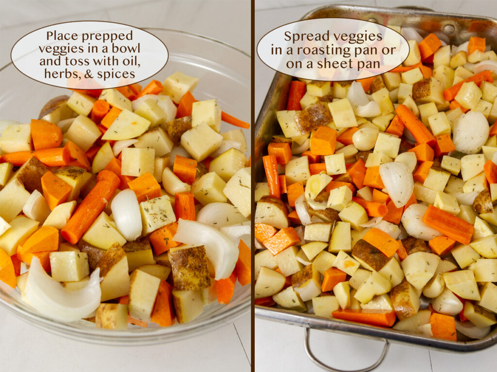 how to make roasted veggies.