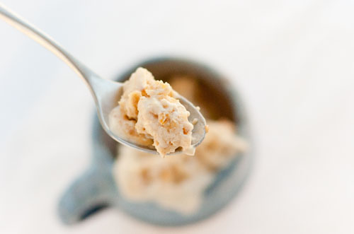 spoonful of ice cream.