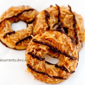 Tropical Pacific Cookies (aka homemade Girl Scout Samoas)