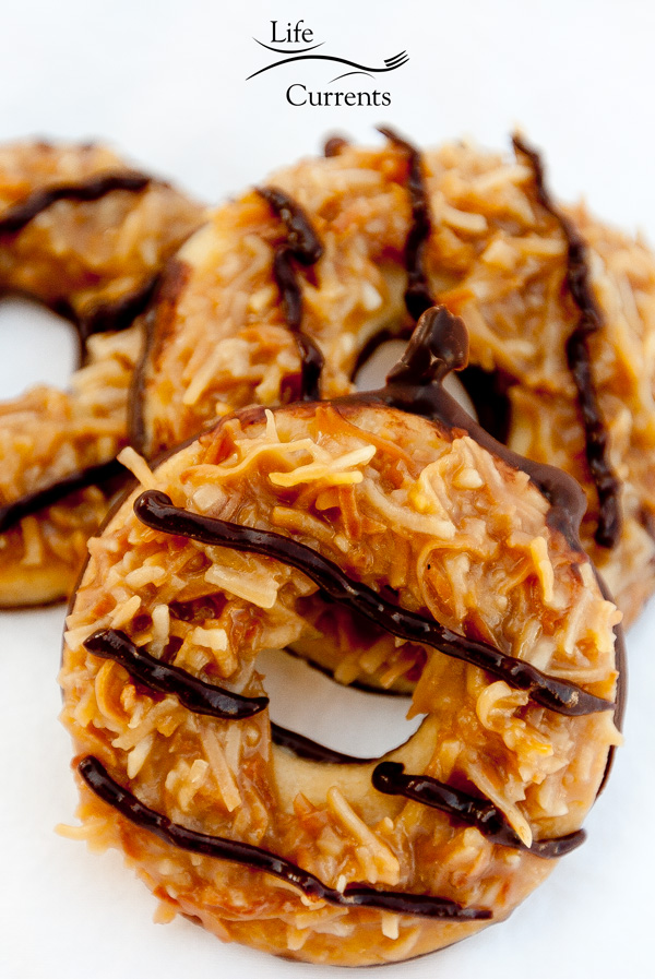 homemade Tropical Pacific Cookies (aka copycat Girl Scout Samoas or caramel delights)