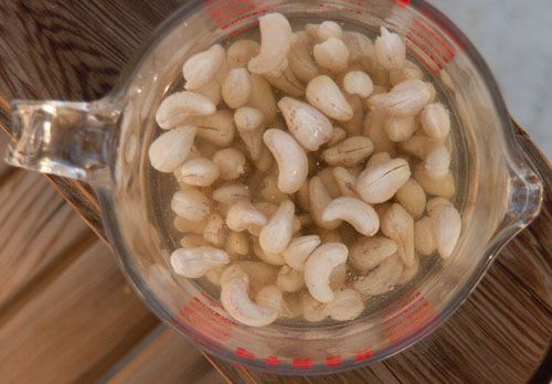 soaked cashews 