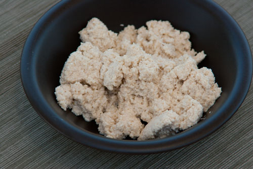 cashew solids after getting the milk out.