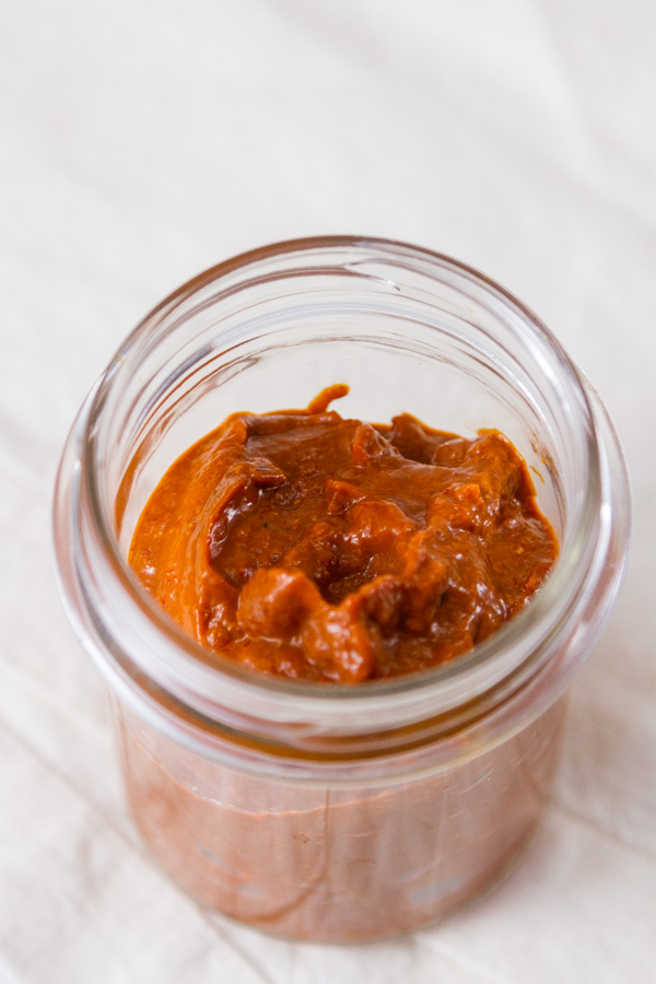 a jar full of paste