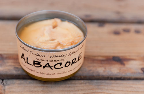 Island Trollers Tuna Noodle Casserole with Leeks and Fresh Thyme Island Trollers Alder Smoked Pacific Albacore Tuna Island Trollers Tuna Noodle Casserole with Leeks and Fresh Thyme Island Trollers Alder Smoked Albacore Tuna