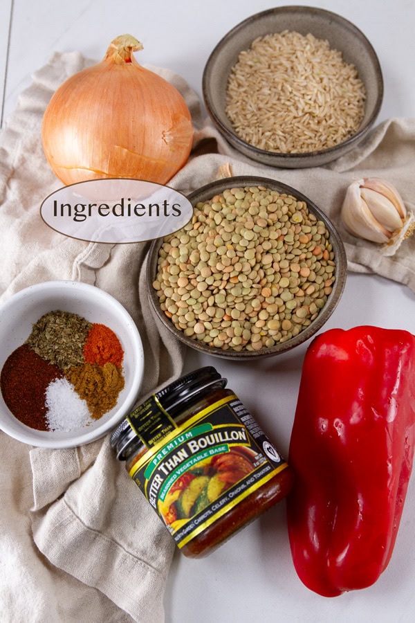 ingredients for taco salad filling.