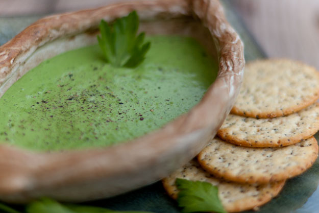 Spinachy Green Goddess Dressing or Dip for all your veggie needs Adds lots of herby goodness to your salad or your veggie platter