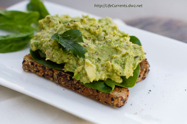 Open Faced Avocado Miso Toast 