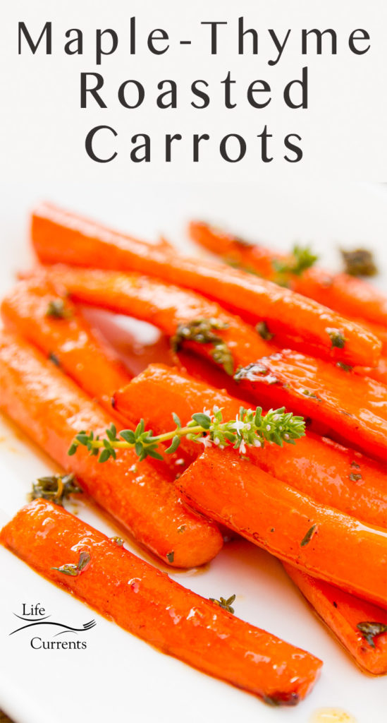 Maple Thyme Roasted Carrots