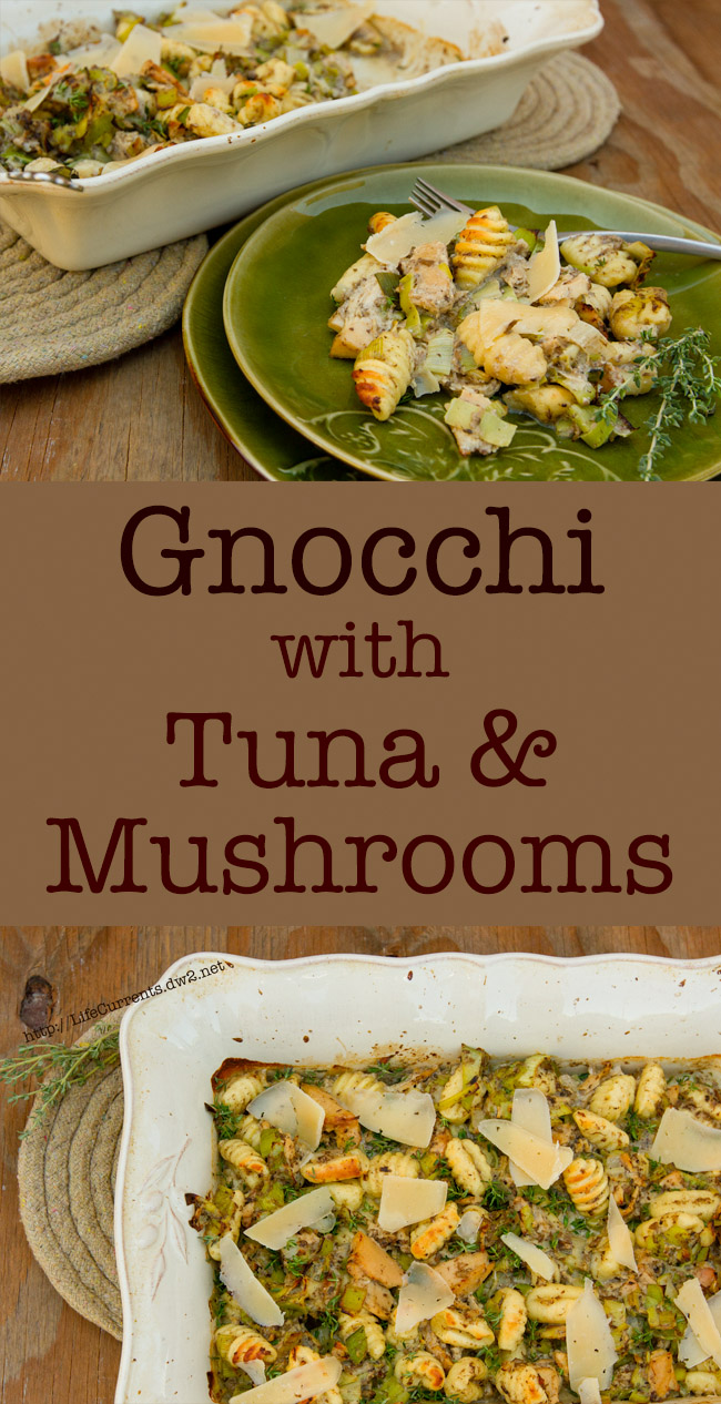 Gnocchi with Mushrooms and Island Trollers Albacore Tuna