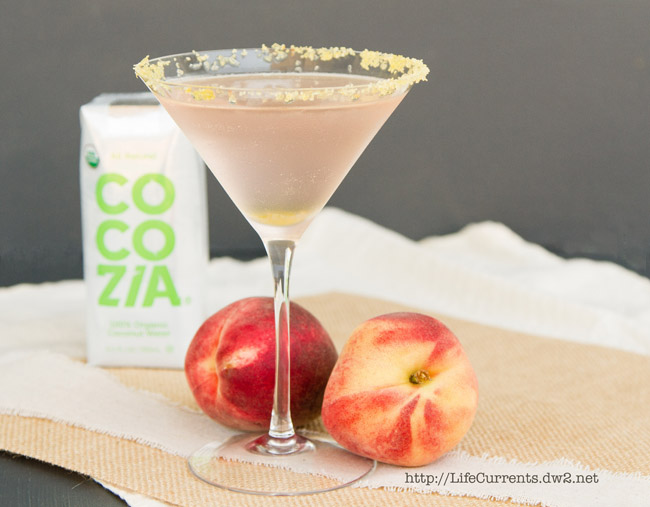 Coconut Peach Frost Cocktail | Life Currents #beverage #drink #cocktail 