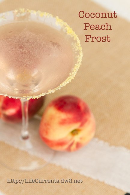 Mother's Day Desserts -Coconut Peach Frost Cocktail Coconut Peach Frost Cocktail