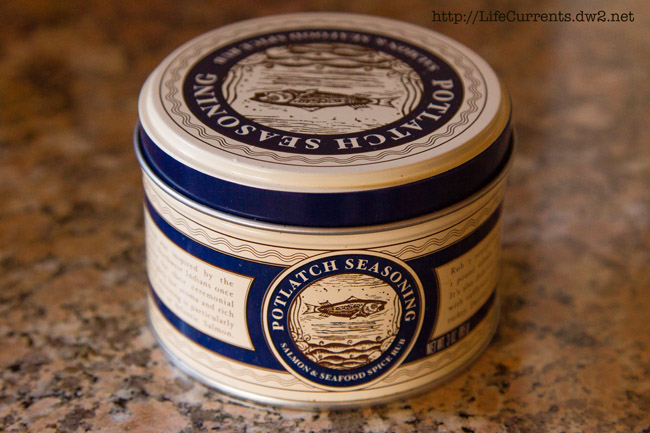 a tin of potlatch seasoning