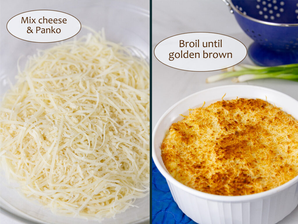 how to make the casserole with mashed potatoes.