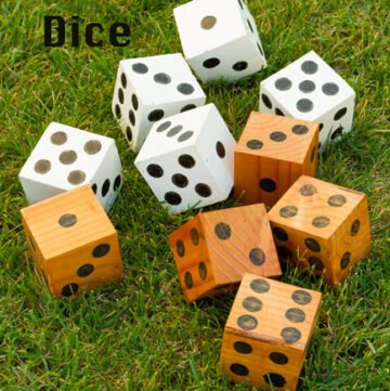 DIY Lawn Dice by Life Currents