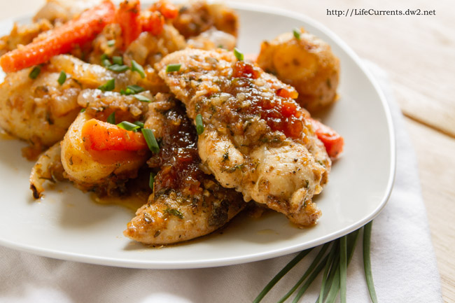 Italian Apricot Chicken Stew by Life Currents, a Childhood Favorites Remade https://lifecurrentsblog.com