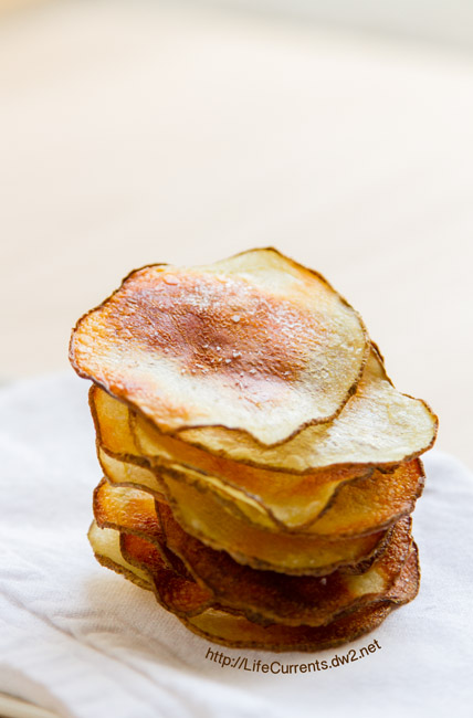 Homemade Baked Potato Chips by Life Currents