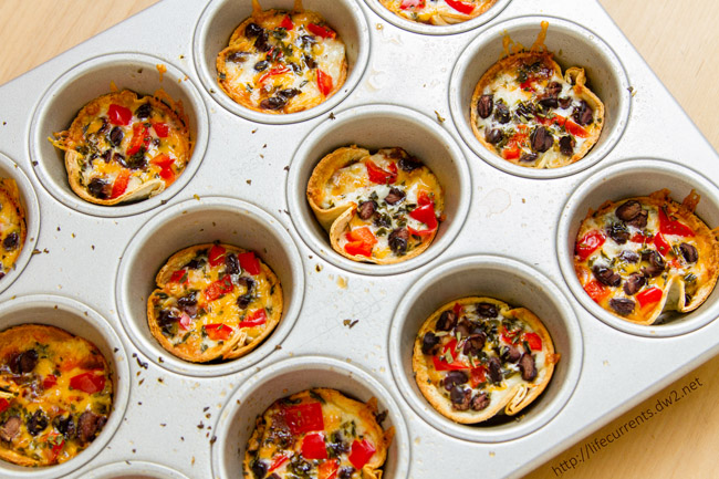 Mini Taco Cups are an easy and delicious snack for any football party or great for an after school snack!