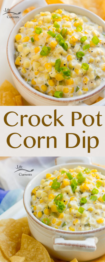 Crock Pot Corn Dip is a creamy delicious dip with sweet corn and just the right kick of spices that you won't want to stop eating.