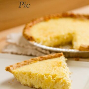 Coconut Custard Pie -- comforting, homey, simple to make, and delicious. It'll remind you of being a kid again! by Life Currents http://lifecurrentsblog.com
