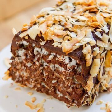 Coconut Chocolate Marjolaine you know you want a slice of this beautiful rich layer cake