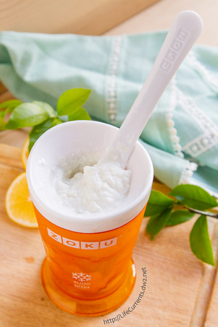 slushie in a slush maker