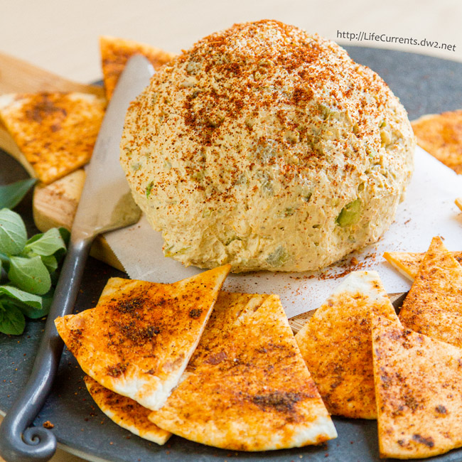French Onion Tart featured recipe Mexican Cheese Ball with Spicy Tortilla Chips from Life Currents is a great easy to make appetizer that would be perfect for your next party or get-together!