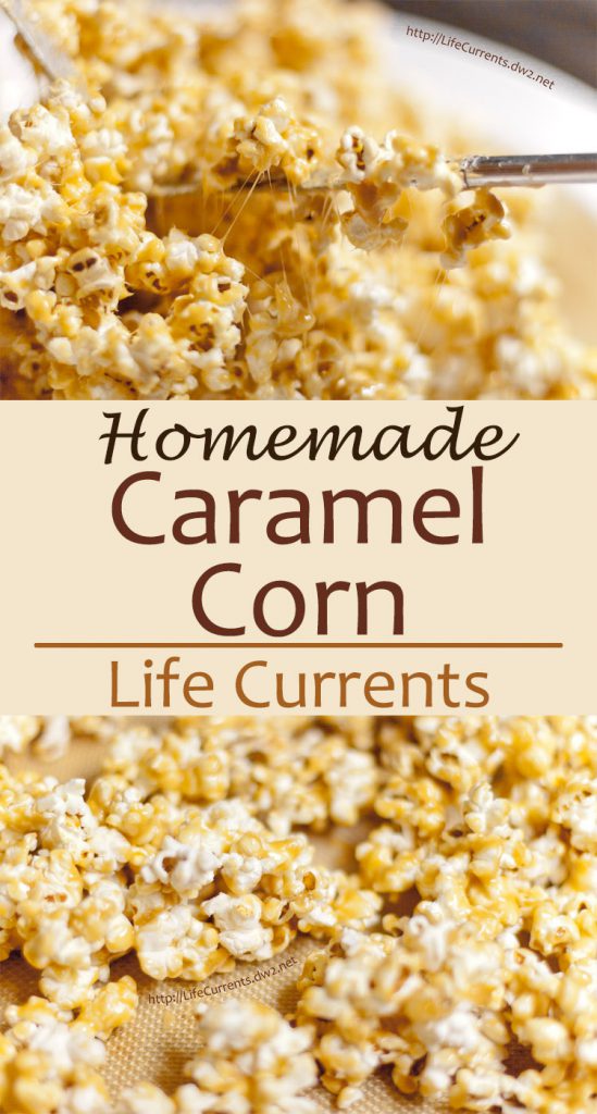 Homemade Caramel Corn is light and crunchy and delicious!