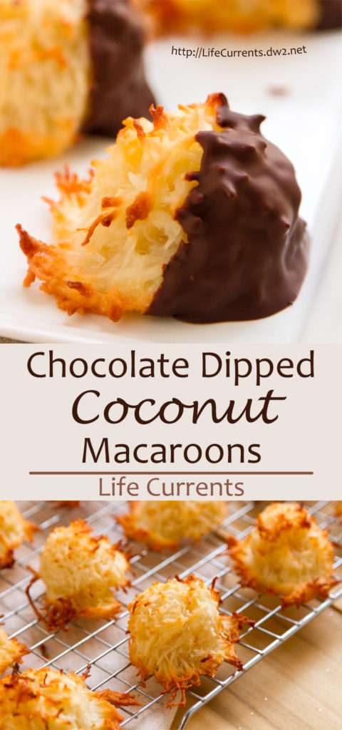 Chocolate Dipped Coconut Macaroons Recipe