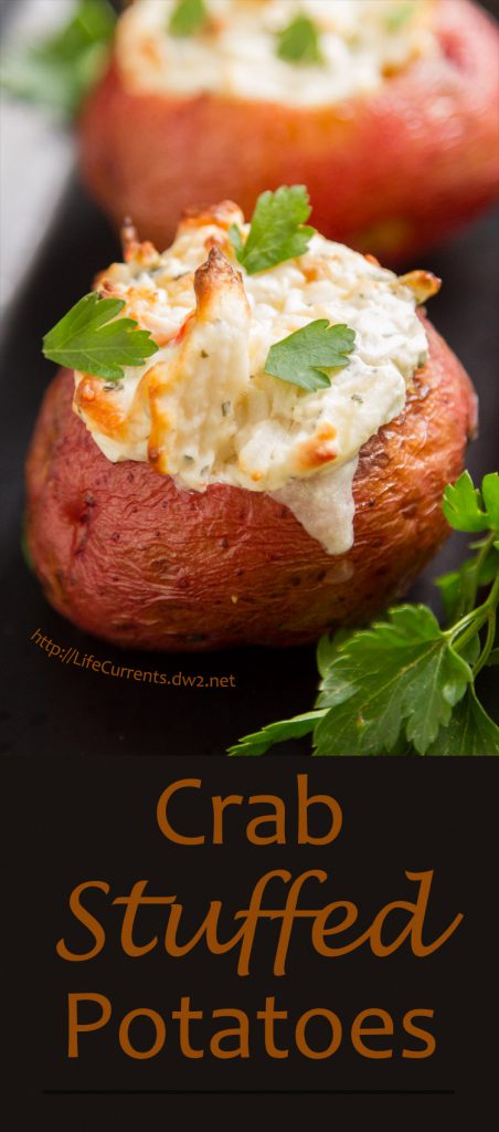 Crab Stuffed Baked Potatoe