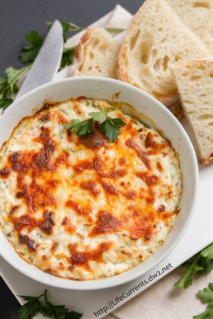 Hot Crab Dip is rich and creamy and makes a delicious appetizer that you can't stop eating!