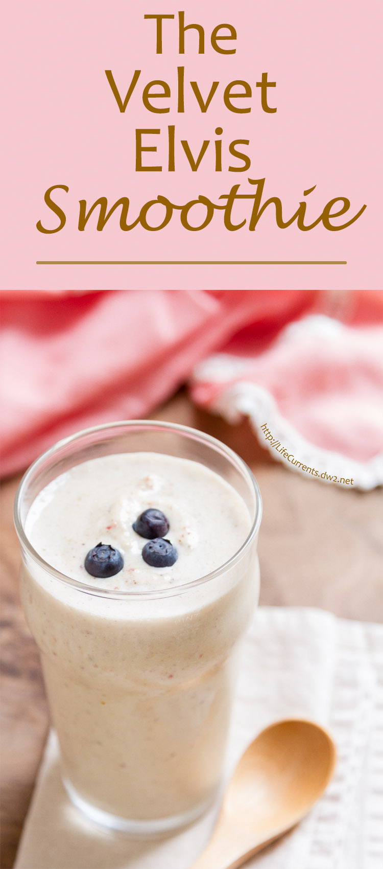 Velvet Elvis Smoothie - peanut butter and banana smoothie that's velvety smooth! 