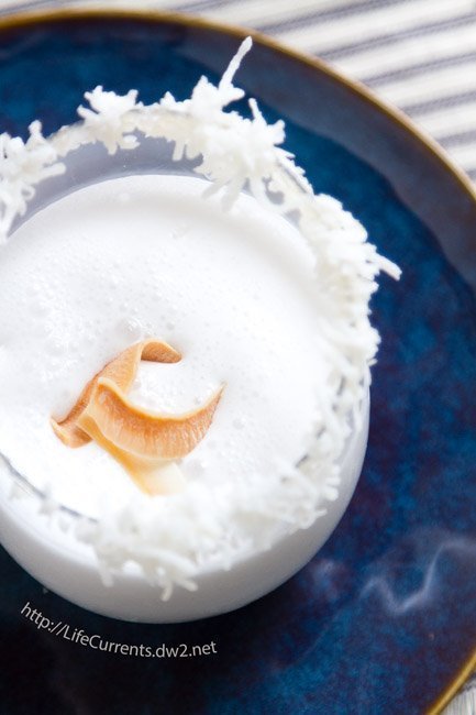 The Winter White Coconut Cocktail is the best of Winter, in a pretty glass! You&rsquo;ll love celebrating Winter with this. There's an alcohol-free recipe option too! 