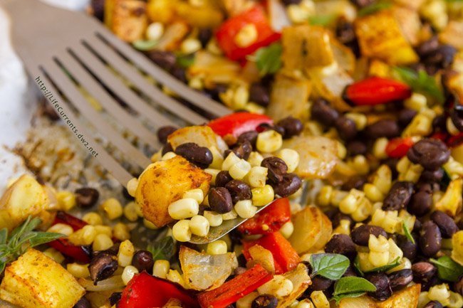 Most Popular Recipes of 2017: the year in review - One Tray Southwestern Veggie Bake is super easy to make and is a great veggie filled dinner.