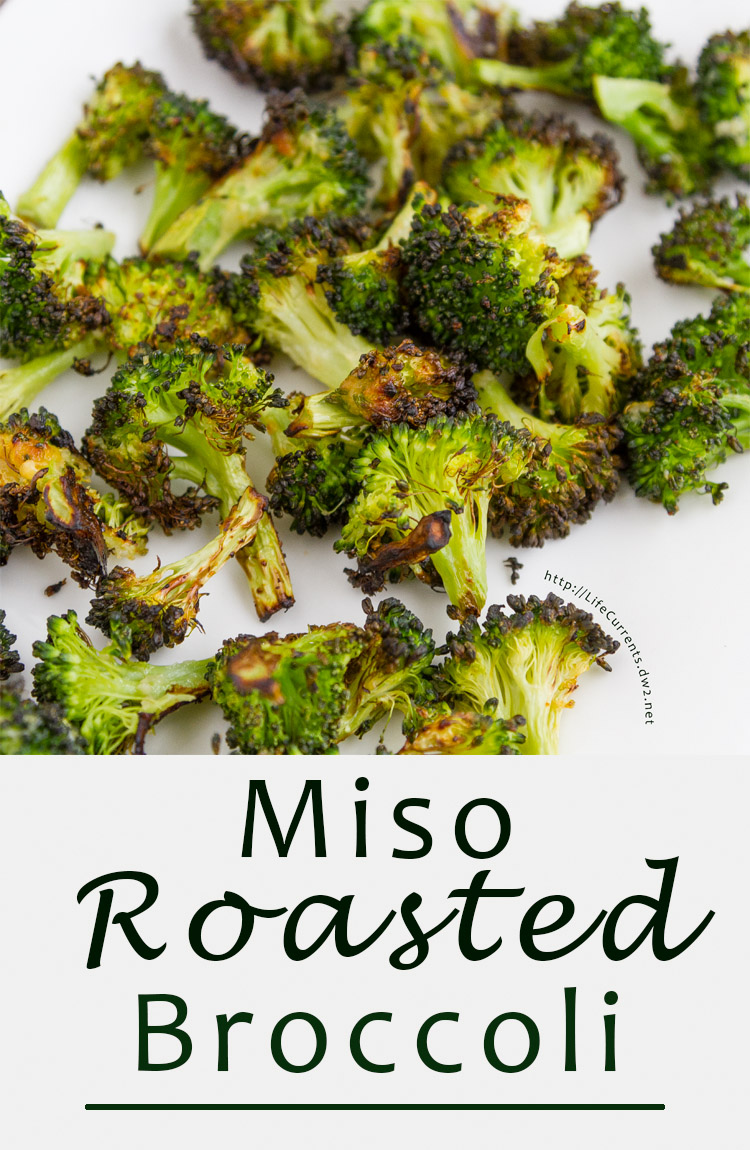  Miso Roasted Broccoli - a simple and delicious side dish that takes just 10 minutes to roast and is super quick to put together