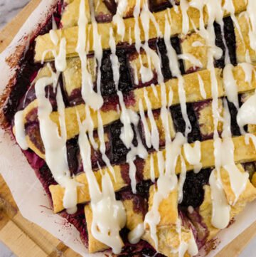 Blueberry Breakfast Pastry filled with cream cheese and yummy wild blueberries will be your family's favorite breakfast treat