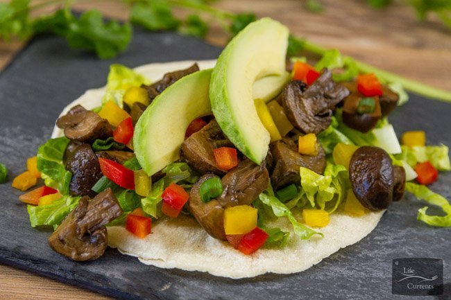 Crock Pot {or Slow Cooker} Mushroom Asada or Hongos Asada in Spanish are vegan, vegetarian, gluten-free, and perfect for Cinco de Mayo or any Taco Tuesday!