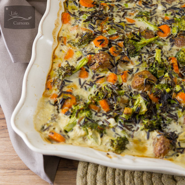 Broccoli Wild Rice Casserole - comfort food, classic, casserole dish