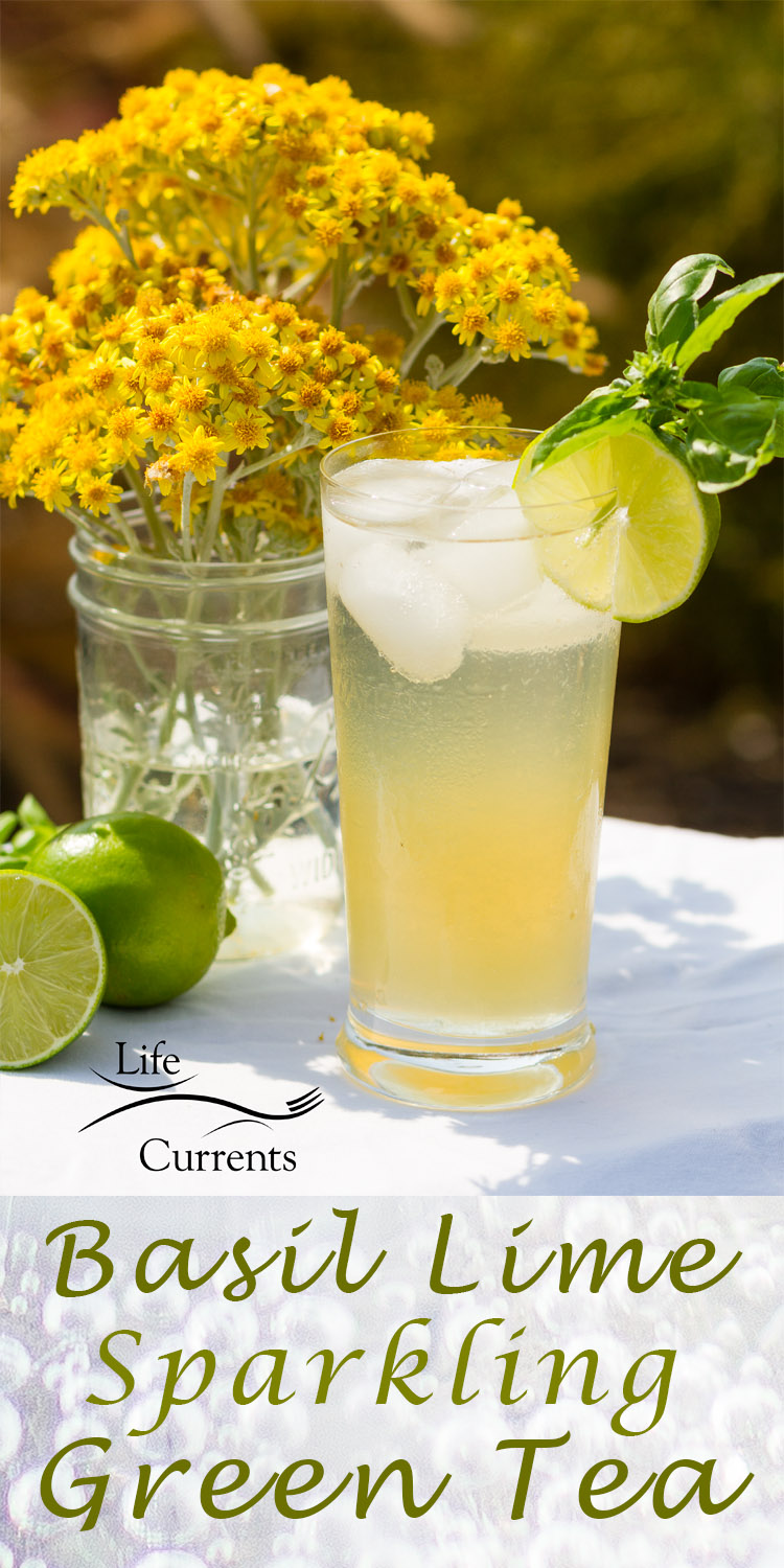 My Basil Lime Sparkling Green Tea is just the thing to refresh and make you happy on a warm summer day. Summer doesn&rsquo;t last very long, so make the most of every day. 