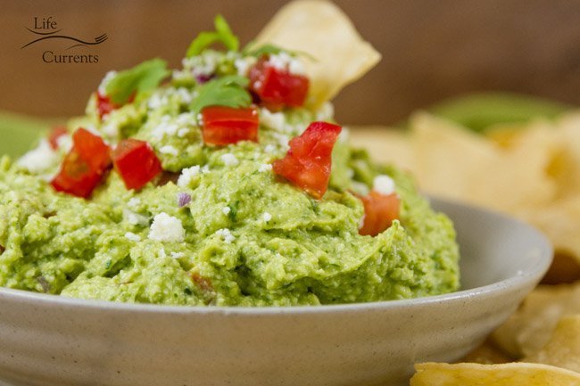 Mexican Avocado Cotija Dip is so good! an impressive and fancy dip that&rsquo;s perfect for entertaining.