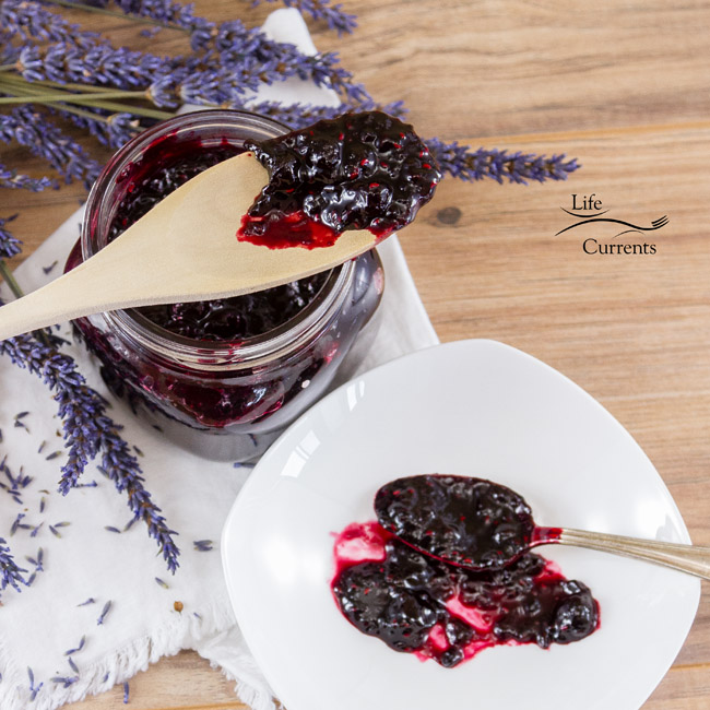 Small Batch Mixed Berry and Lavender Jam - fragrant and sweet - summer in a jar 