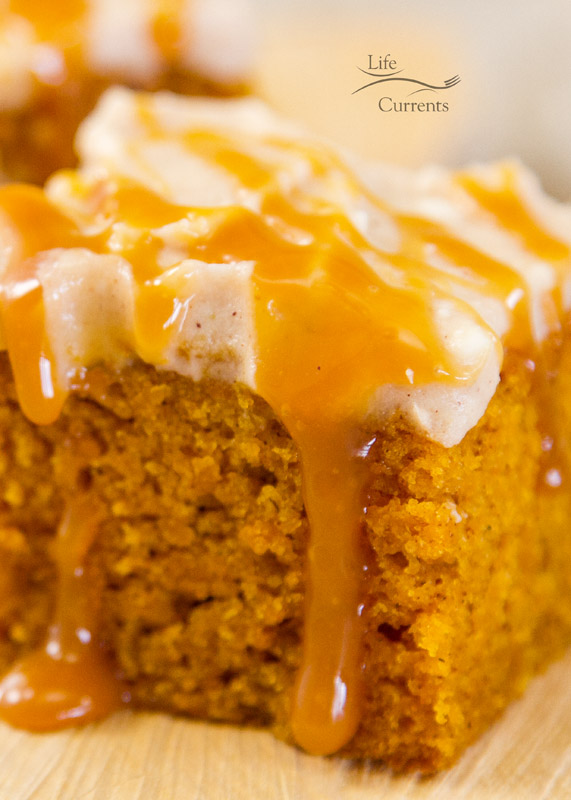 Apple Pie Ice Cream featured recipe for Pumpkin Spice Cake with Apple Butter Cream Cheese Frosting
