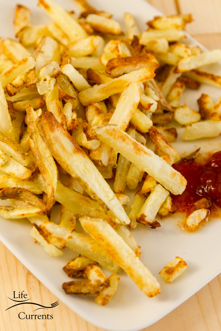 Oil-Free Oven French Fries Recipe These Oil Free French Fries are so good! Crispy on the outside, soft on the inside. 