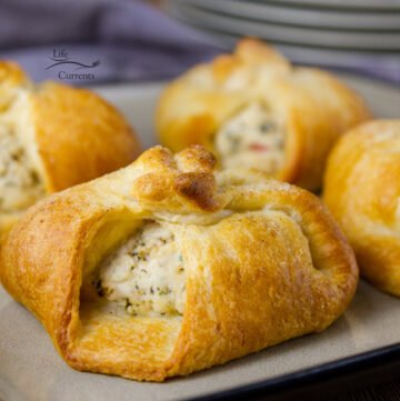 Crescent Chicken Squares - Chicken and cream cheese wrapped in crescent rolls. So family friendly. So easy, and so good.