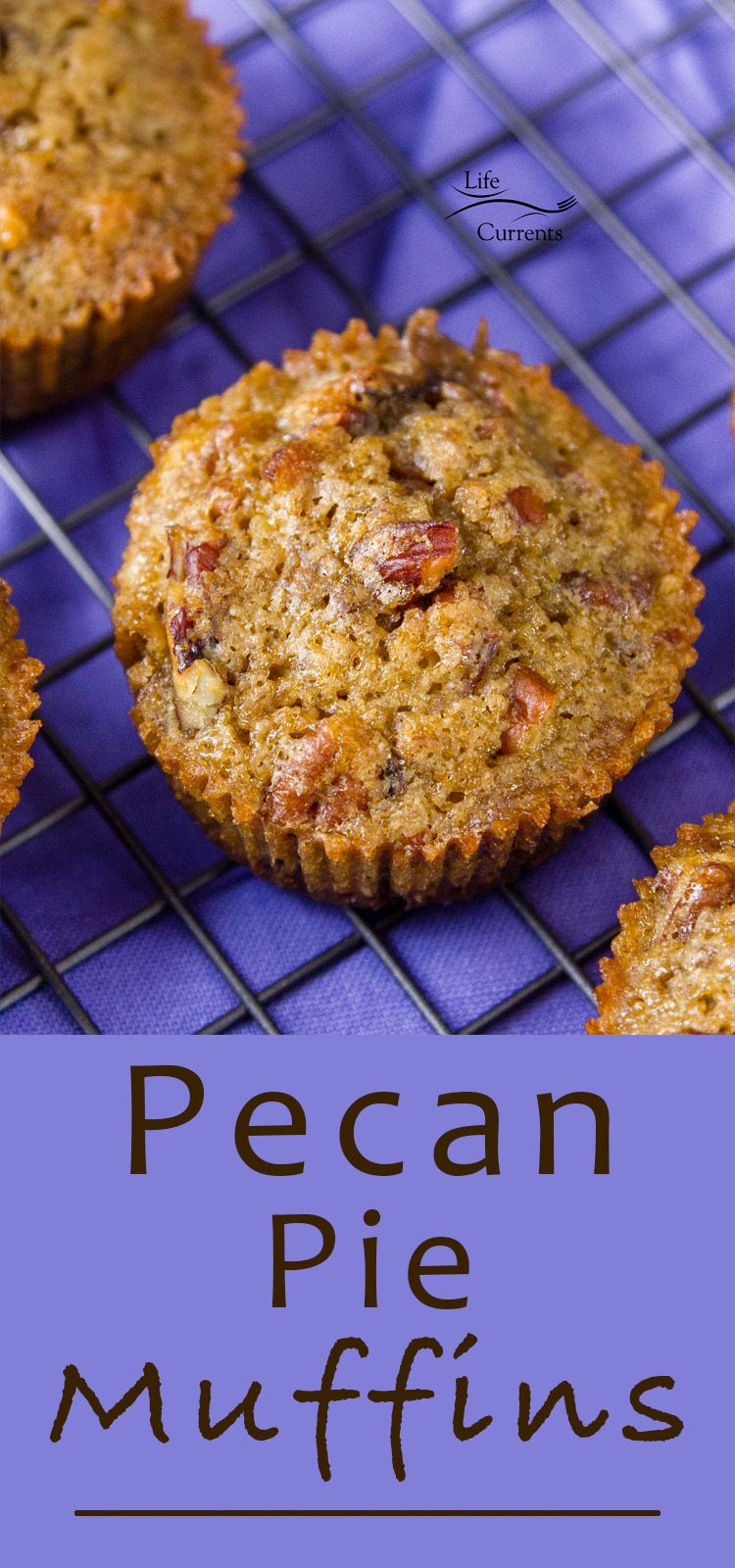 With just 5 ingredients, these Pecan Pie Muffins are super easy to make and really delicious to eat! 