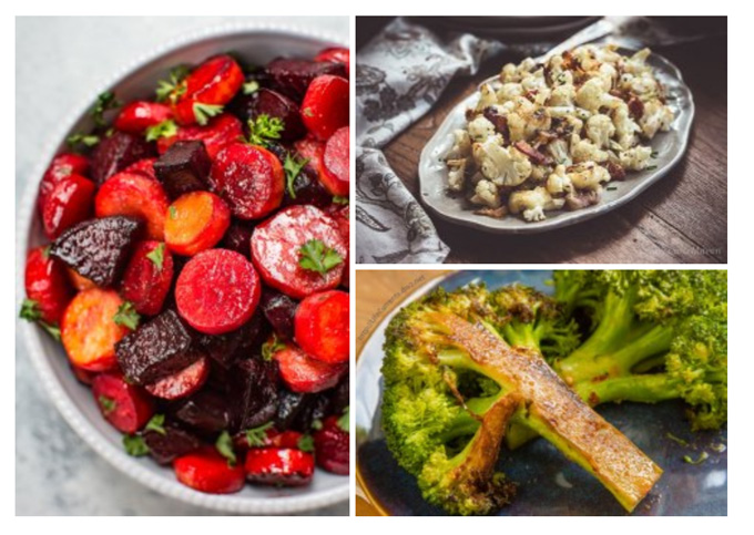 Simple Veggie Side Dishes that are perfect for the holidays beets, cauliflower, and broccoli recipes 