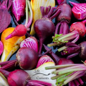 Simple Oven Roasted Beets - look at all those colors of beets!