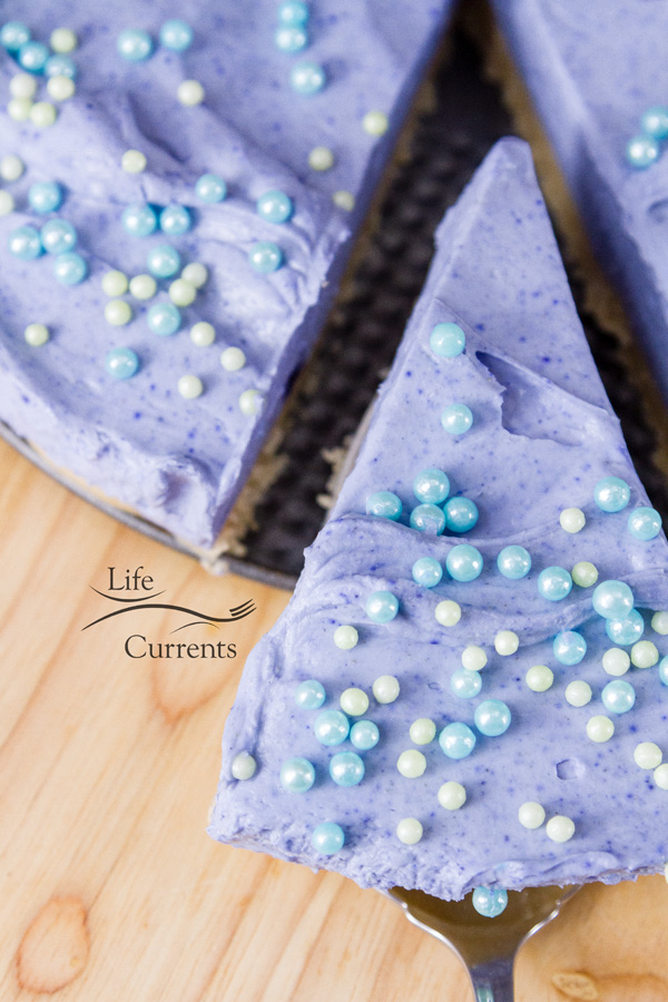 No Bake Mermaid Cheesecake - perfect for a birthday party!